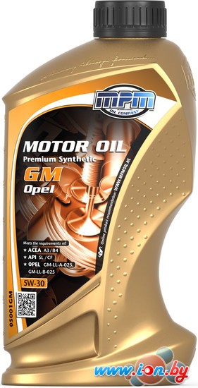 Моторное масло MPM Premium Synthetic Longlife Oil 5W-30 OPEL/GM 1л в Могилёве