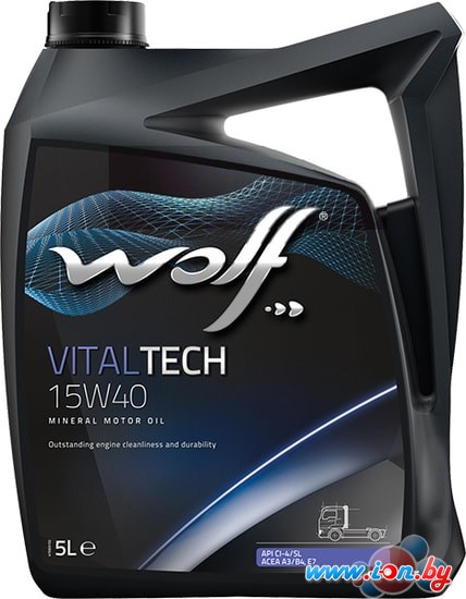 Моторное масло Wolf VitalTech 15W-40 5л в Гомеле