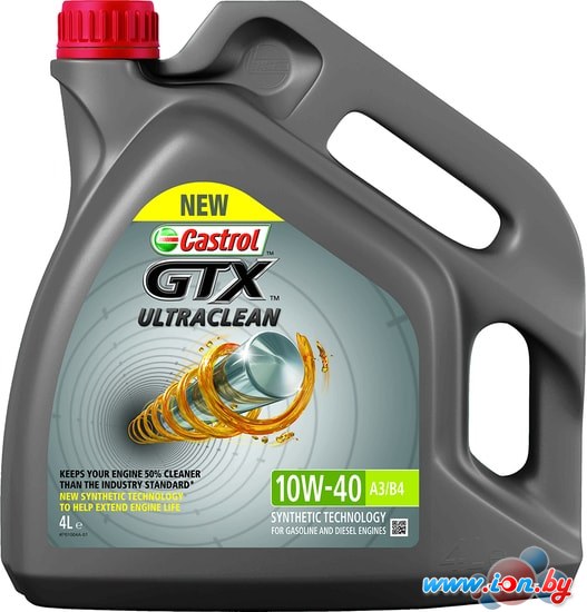 Моторное масло Castrol GTX Ultraclean 10W-40 A3/B4 4л в Гомеле