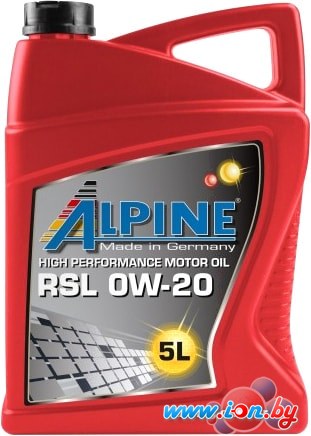 Моторное масло Alpine RSL 0W-20 5л в Гомеле