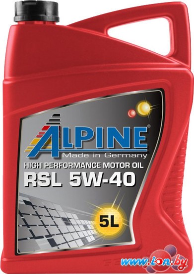 Моторное масло Alpine RSL 5W-40 5л в Гомеле