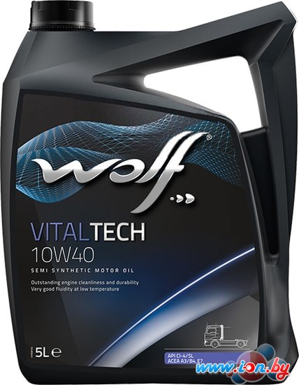 Моторное масло Wolf VitalTech 10W-40 5л в Гродно
