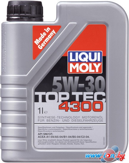 Моторное масло Liqui Moly TOP TEC 4300 5W-30 1л в Витебске
