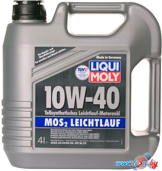 Моторное масло Liqui Moly MoS2 Leichtlauf 10W-40 4л в Витебске
