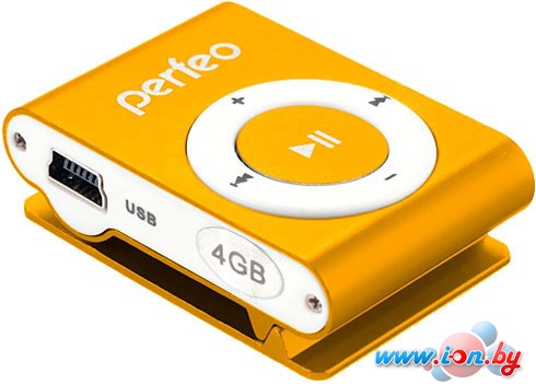 MP3 плеер Perfeo VI-M001-4GB Music Clip Titanium Orange в Витебске