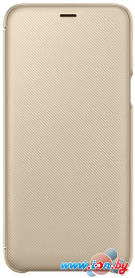 Чехол Samsung Wallet Cover для Samsung Galaxy A6+ (золотистый) в Гомеле
