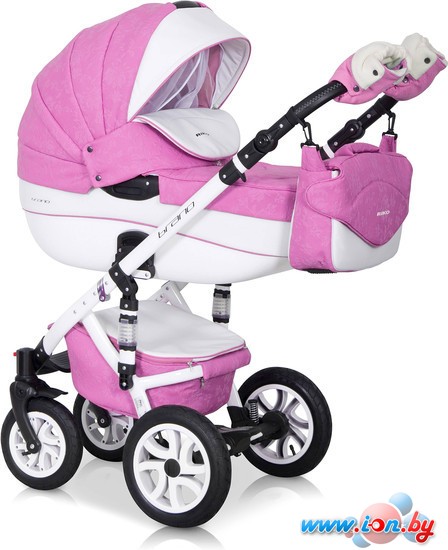 Универсальная коляска Riko Brano Ecco (2 в 1, baby pink) в Гомеле