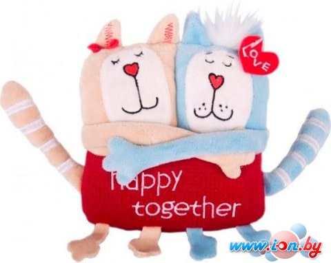 Мягкая игрушка Gulliver Кот и кошка Счастливы вместе в Гомеле
