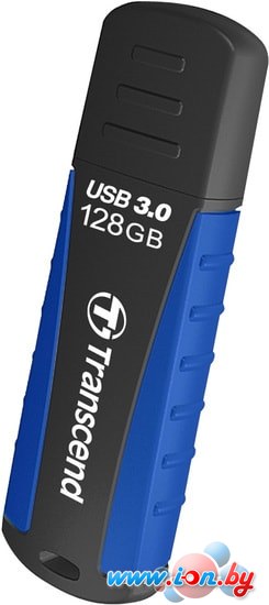 USB Flash Transcend JetFlash 810 128GB (черный/синий) в Минске