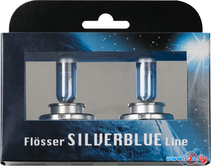 Галогенная лампа Flosser H4 12V 100/90W P43T Silberblau 4300K 2шт [7255670] в Гомеле