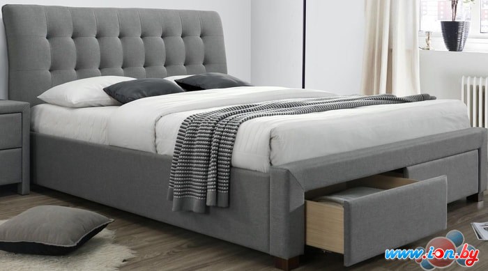 Кровать Halmar Percy 160x200 (серый) в Бресте