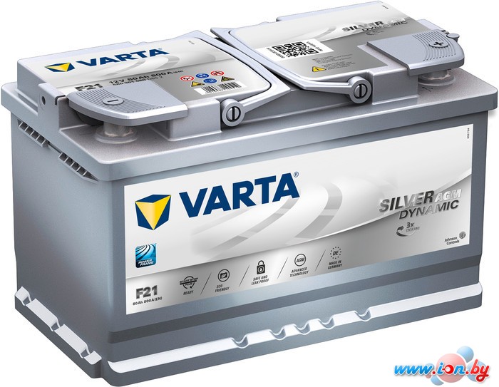 Автомобильный аккумулятор Varta Silver Dynamic AGM 580 901 080 (80 А·ч) в Минске