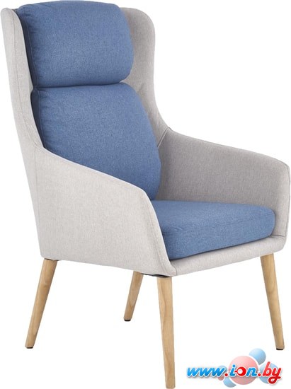 Стул-кресло Halmar Purio (светло-серый/синий) в Гомеле