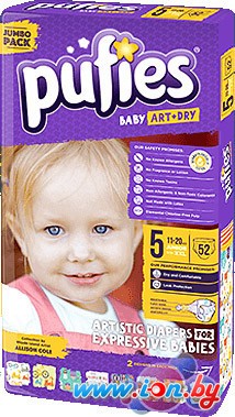 Подгузники Pufies Baby Art&Dry 5 Junior Size XXL (52 шт) в Витебске