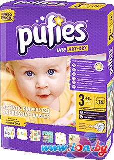 Подгузники Pufies Baby Art&Dry 3 Midi Size M (74 шт) в Бресте