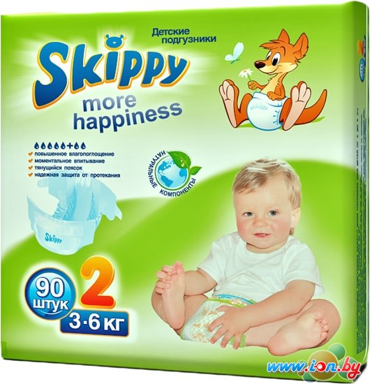 Подгузники Skippy More Happiness 2 (90 шт) в Минске