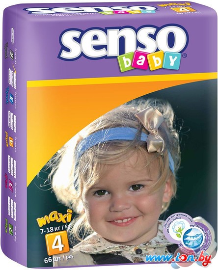 Подгузники Senso Baby Maxi 4 (66 шт) в Могилёве
