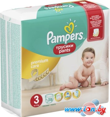 Трусики-подгузники Pampers Premium Care Pants 3 Midi (28 шт) в Гомеле