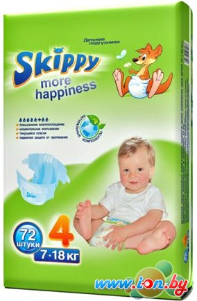 Подгузники Skippy More Happiness 4 (72 шт) в Могилёве