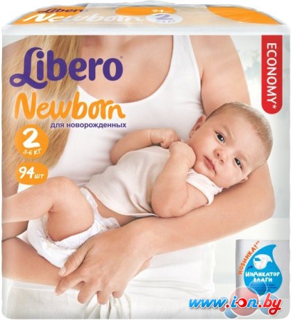 Подгузники Libero Newborn 2 (94 шт) в Витебске