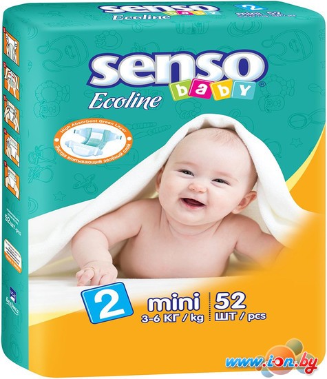 Подгузники Senso Baby Ecoline Mini 2 (52 шт) в Минске