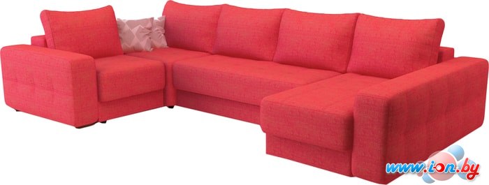 П-образный диван Савлуков-Мебель Меркури 0363 (красный) в Бресте
