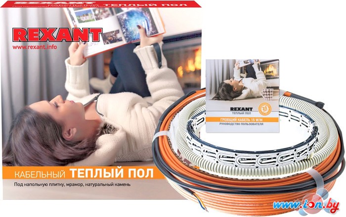 Нагревательный кабель Rexant RND-50-750 50 м 750 Вт в Минске