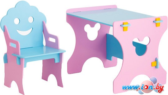 Детский стол Столики Детям РГ-4 Гном (розовый/голубой) в Гомеле