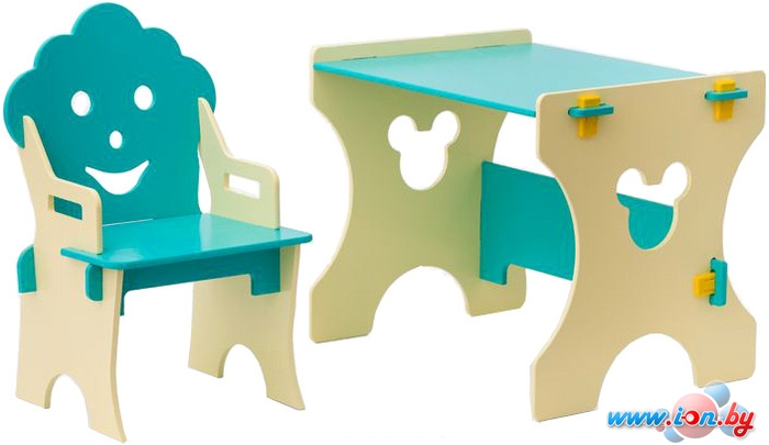 Детский стол Столики Детям Гном ББ-4 (бирюзовый/бежевый) в Гомеле