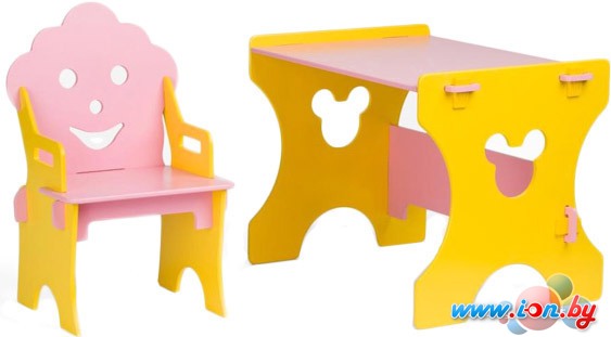 Детский стол Столики Детям ЖР-4 желто-розовый в Минске