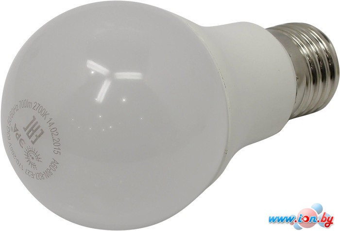 Светодиодная лампа ЭРА A60 E27 8 Вт 2700 К [A60-8w-827-E27] в Бресте
