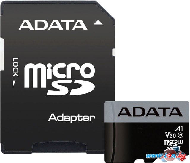 Карта памяти A-Data Premier Pro AUSDH16GUI3V30S-RA1 microSDHC 16GB (с адаптером) в Могилёве