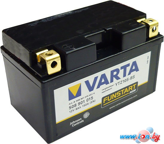 Мотоциклетный аккумулятор Varta Funstart AGM YTZ10S-BS 508 901 015 (8 А/ч) в Бресте