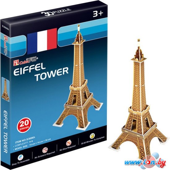 3Д-пазл CubicFun Эйфелева башня, Франция S3006 в Гомеле