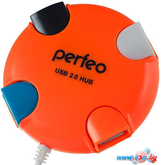 USB-хаб Perfeo PF-VI-H020 (оранжевый) в Витебске