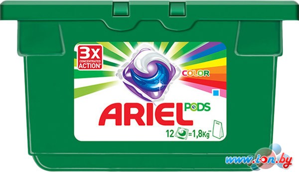 Капсулы для стирки Ariel 3 в 1 Color (12 шт) в Могилёве