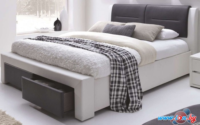 Кровать Halmar Cassandra S 200x140 (белый/черный) в Бресте