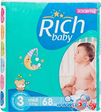 Подгузники Rich Baby Midi 3 (68 шт) в Могилёве