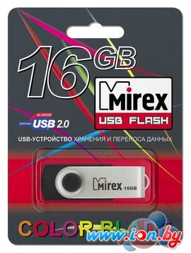 USB Flash Mirex SWIVEL RUBBER BLACK 16GB (13600-FMURUS16) в Могилёве