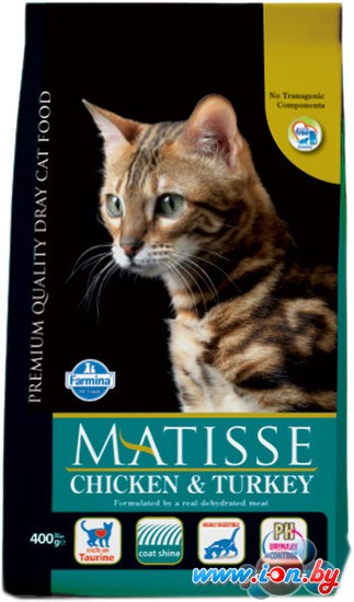 Корм для кошек Farmina Matisse Chicken & Turkey 0.4 кг в Витебске