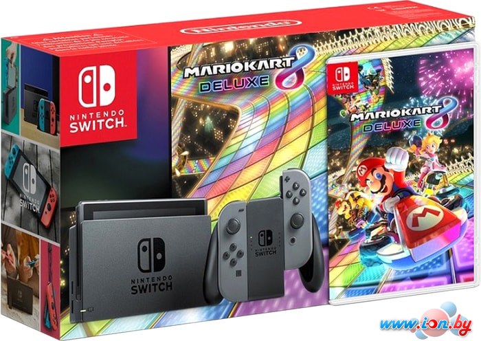 Игровая приставка Nintendo Switch + Mario Kart 8 Deluxe (серый) в Витебске