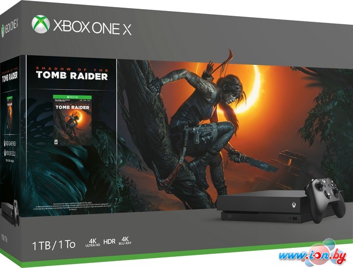 Игровая приставка Microsoft Xbox One X 1TB + Shadow of the Tomb Raider в Гомеле