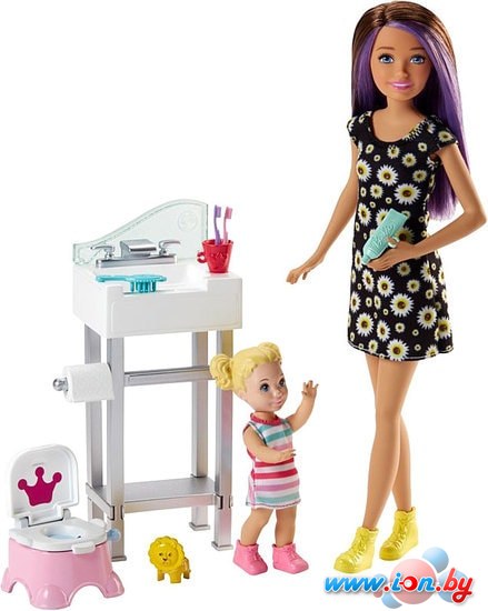 Кукла Barbie Skipper Babysitters Inc. Doll and Playset FJB01 в Минске
