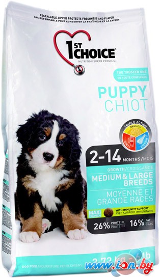 Корм для собак 1st Choice Puppy Medium & Large Breeds 2.72 кг в Гродно