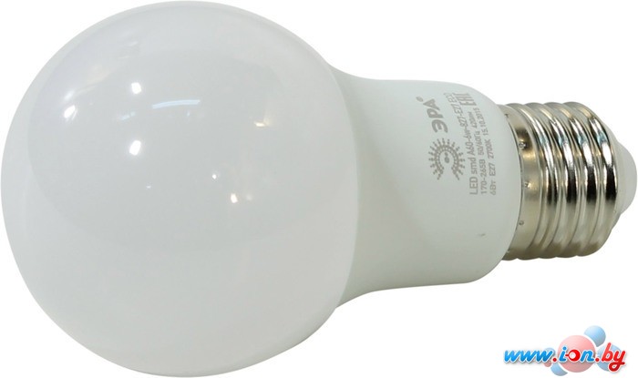 Светодиодная лампа ЭРА A60 E27 6 Вт 2700 К [A60-6w-827-E27 ECO] в Витебске