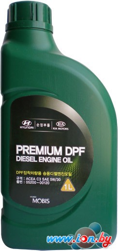 Моторное масло Hyundai/KIA Premium DPF Diesel 5W-30 1л (05200-00120) в Гомеле