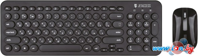 Мышь + клавиатура Jet.A SmartLine KM30 W (черный) в Бресте