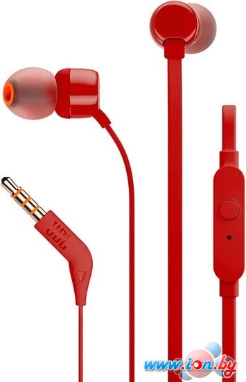 Наушники с микрофоном JBL T110 (красный) в Гродно