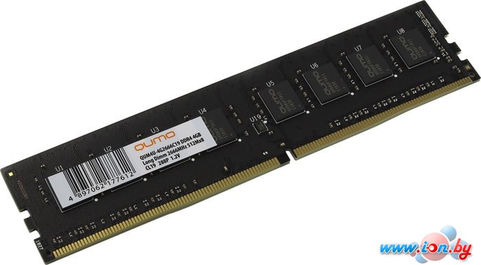 Оперативная память QUMO 4GB DDR4 PC4-21300 QUM4U-4G2666C19 в Гродно