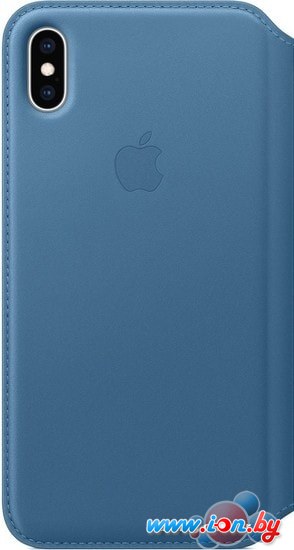 Чехол Apple Leather Folio для iPhone XS Max Cape Cod Blue в Могилёве